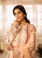 Sajni By Zarposh Embroidered Lawn 3 Piece Unstitched Suit ZP25S D-GULBANO